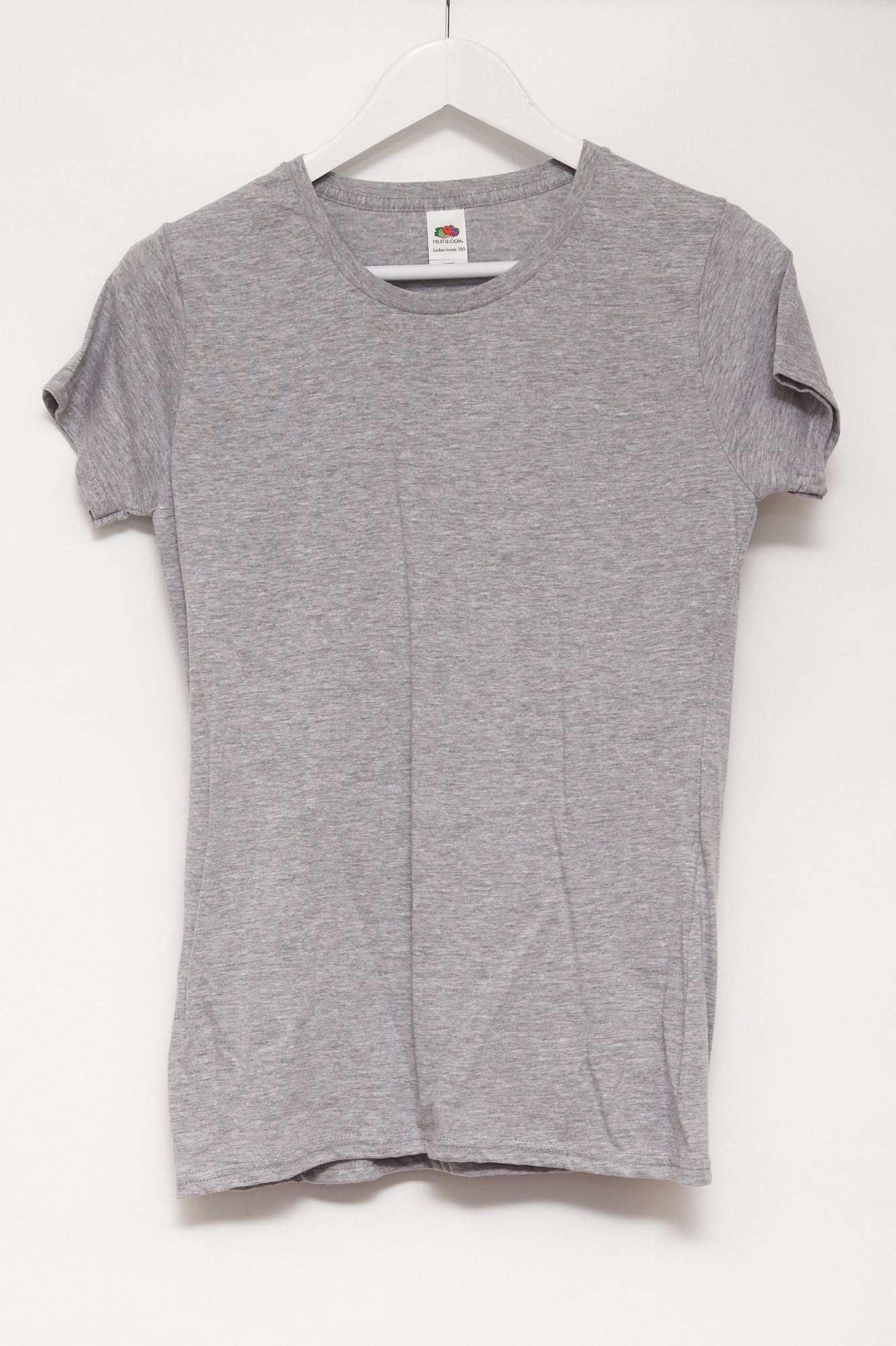 Womens Fruit of the Loom Grey T-shirt size small