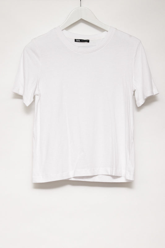 Womens Zara White T-shirt size small