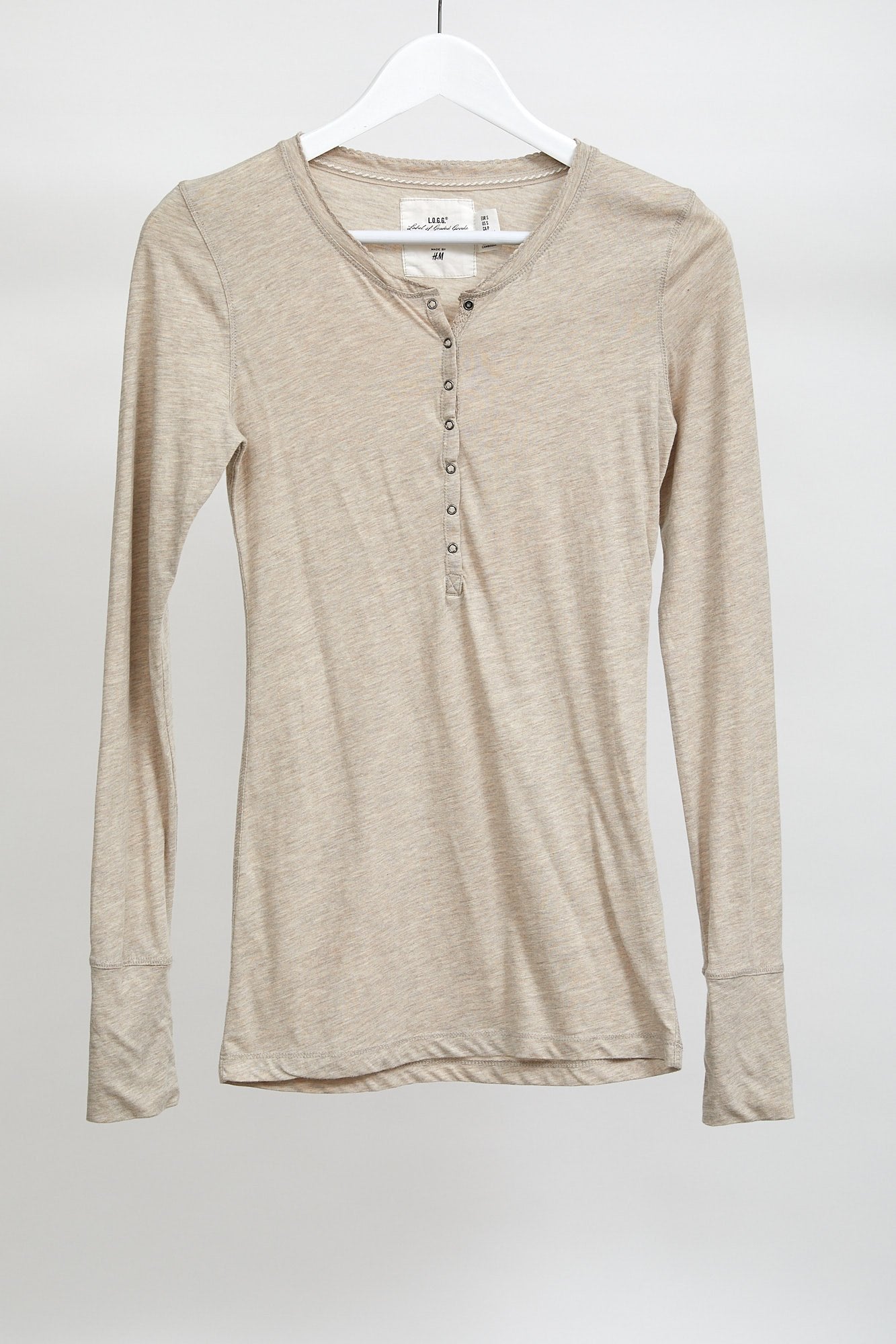 Womens Brown Long Sleeved T- Shirt: Size Small