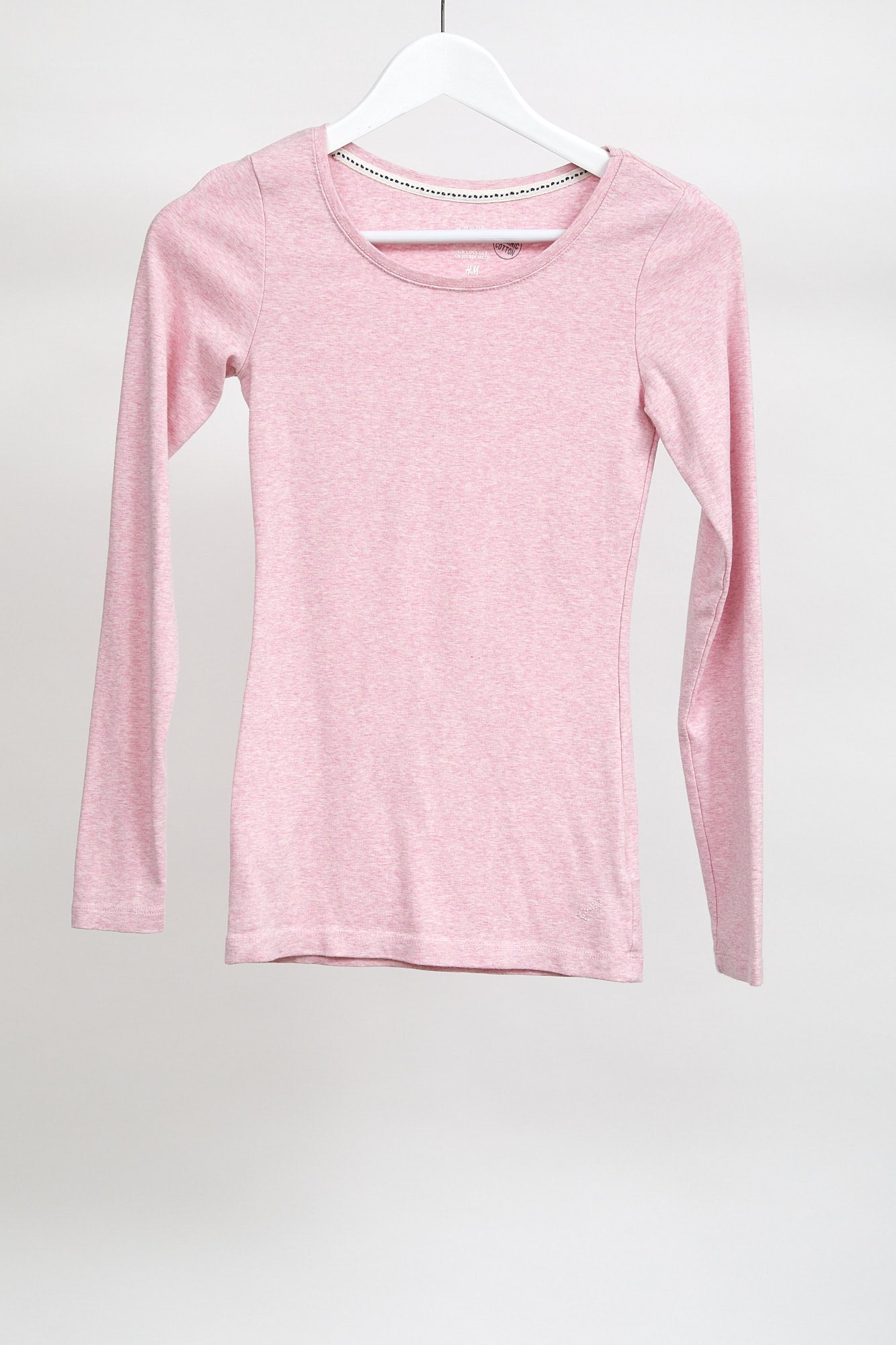 Womens Pink Long-Sleeve T-Shirt: Size Small