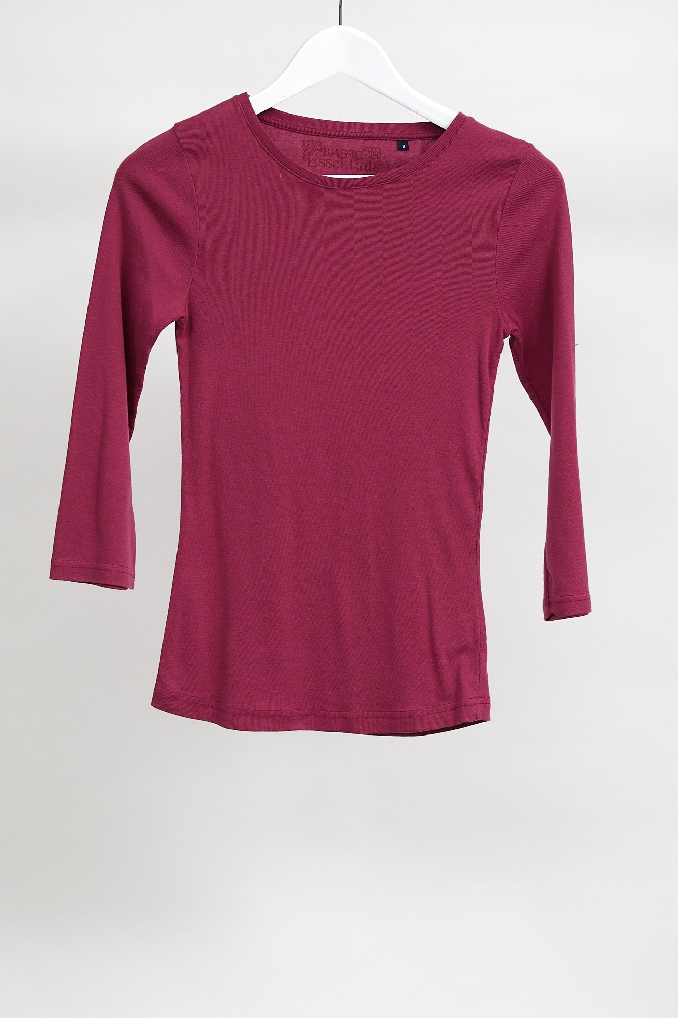 Womens Pink Long Sleeve T-Shirt: Size Small