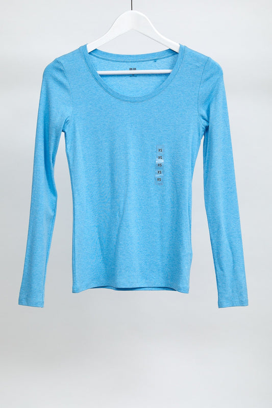 Womens Blue Long Sleeve T-Shirt: Size XSmall