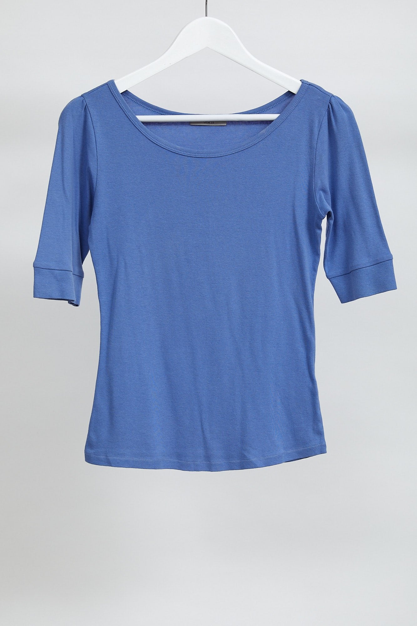 Womens Blue Short Sleeve T-Shirt: Medium