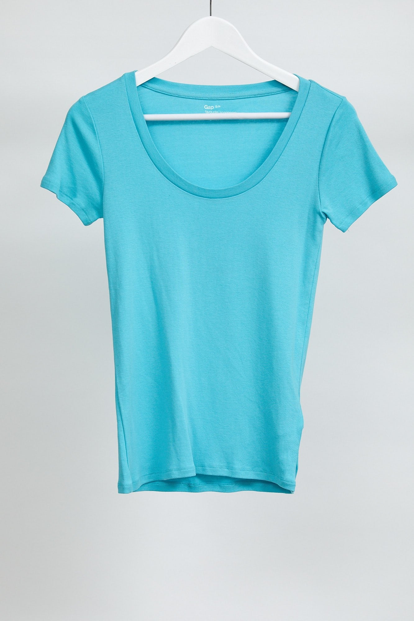 Womens Blue Short Sleeve Top: Size Small