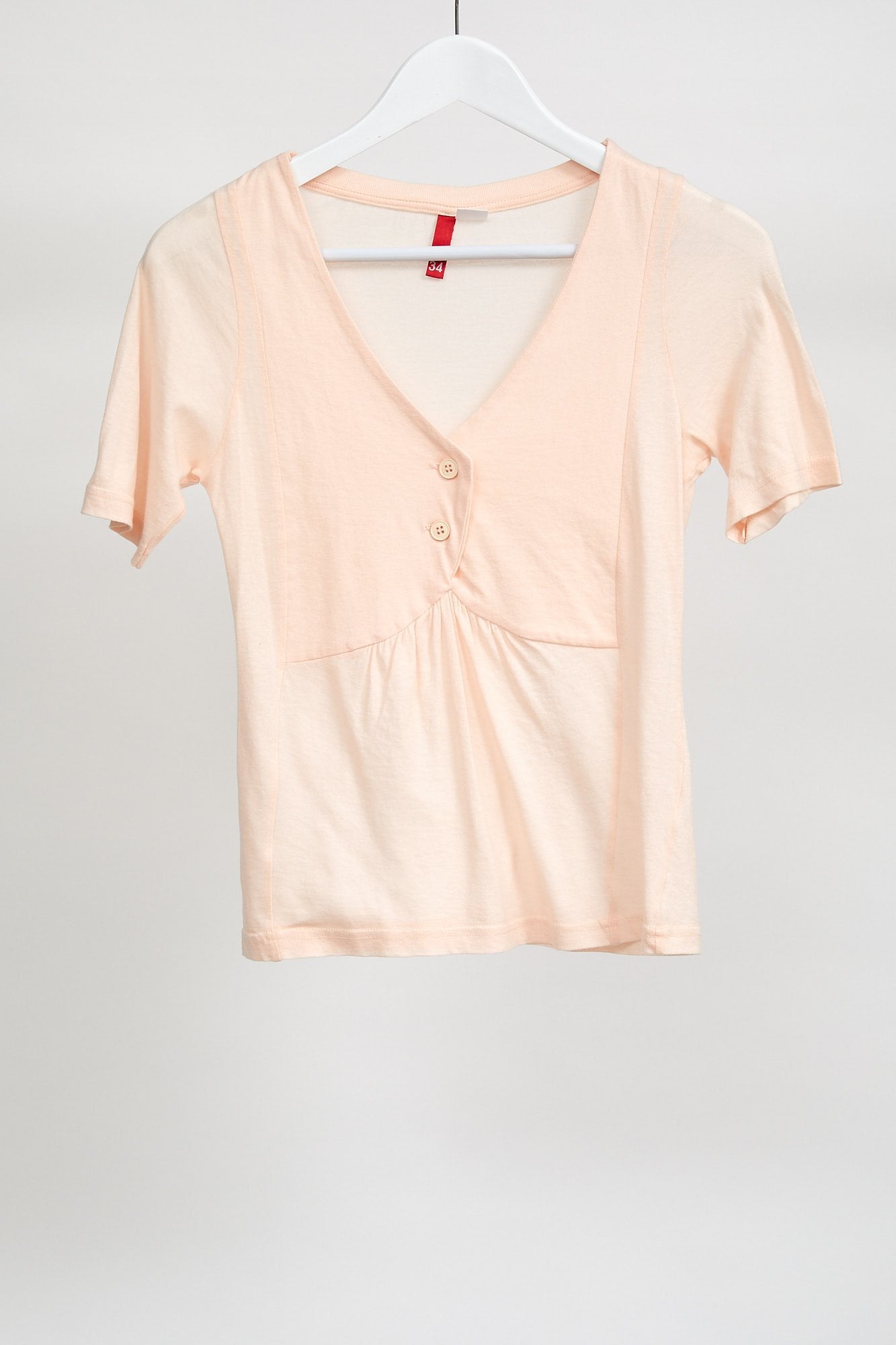 Womens Pink Short Sleeve T-Shirt: Size Small