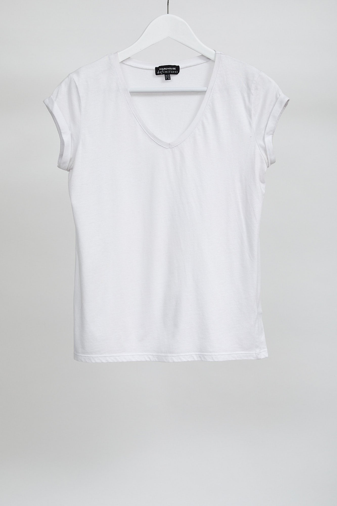 Womens White Short Sleeve Top: Size Small