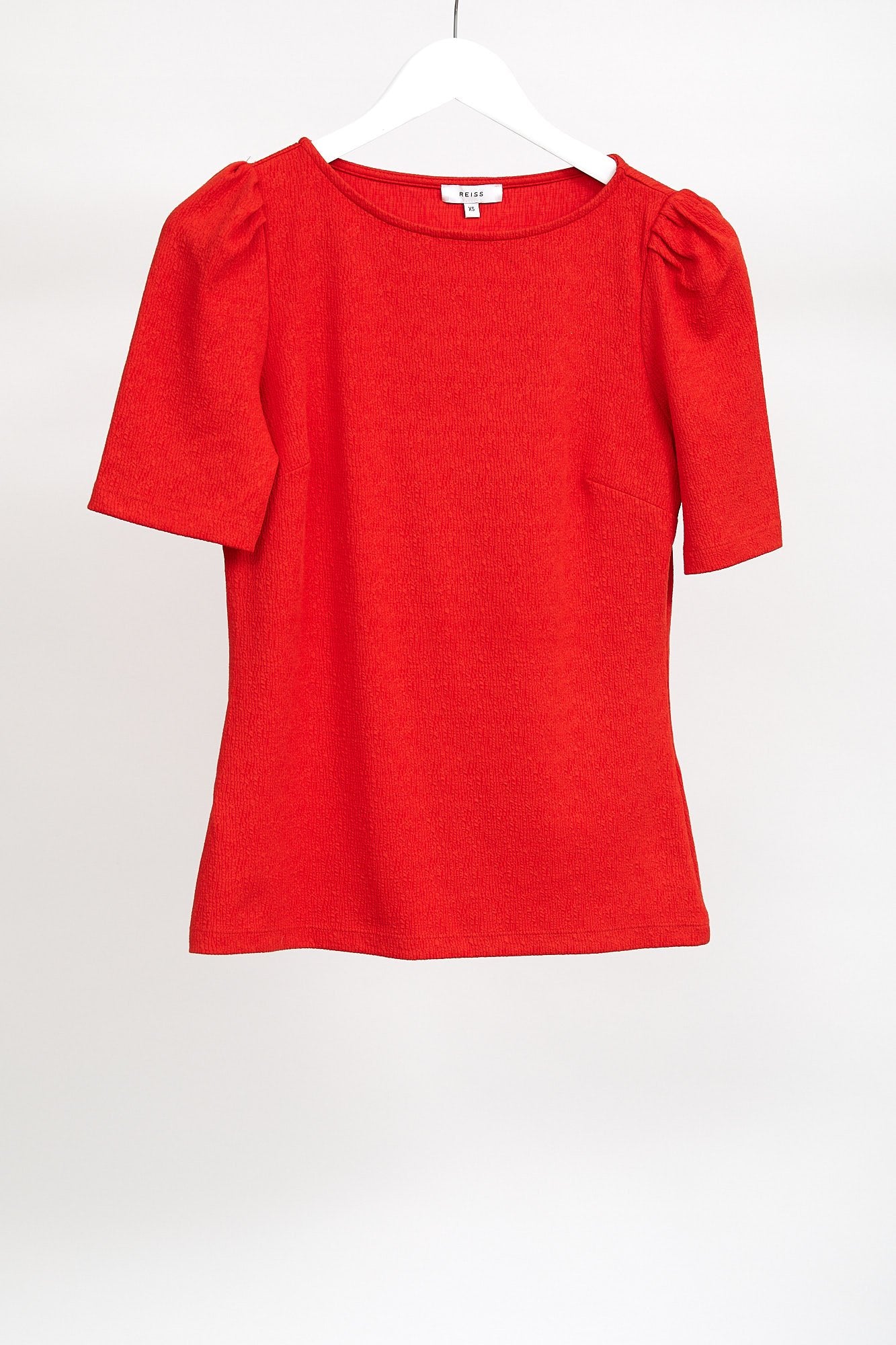 Womens Reiss Red Short Sleeve Top: Size XSmall
