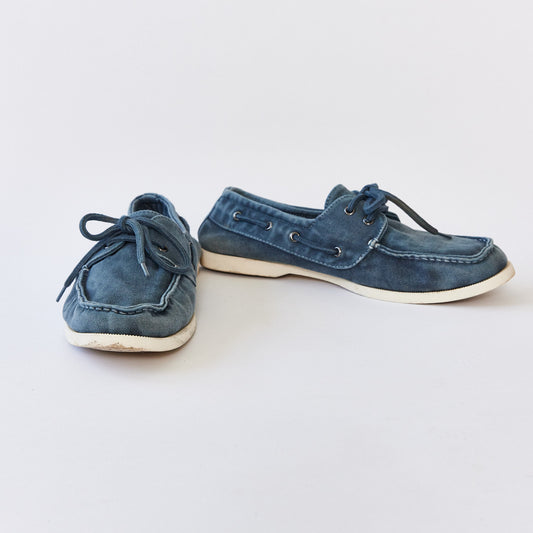 Blue moccasin style shoe size 11